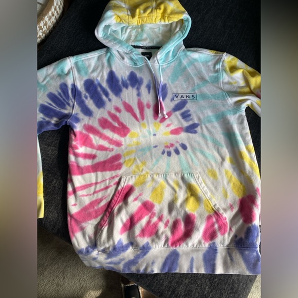 Vans New Age Pullover unisex Hoodie Rainbow Tie Dye medium - Picture 7 of 9